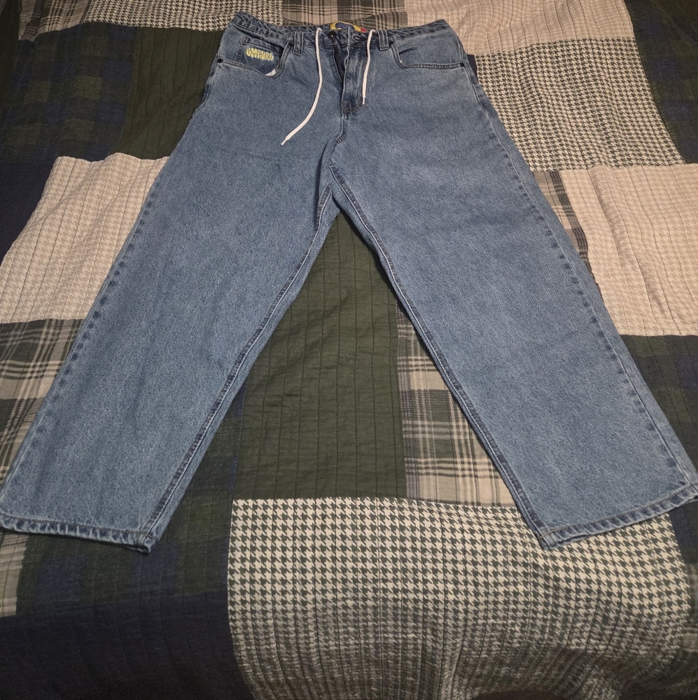 Men's Empyre Denim Blue Jeans Size 30 Ultra Loose Fit
